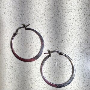 Elegant Minimalist Sterling Silver 925 Hoop Earrings